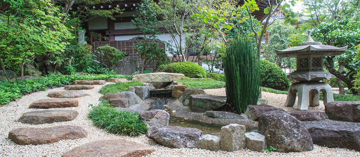 Japanese style zen garden